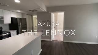 700 SF | 1 Bedroom x 1 Bathroom | The Azura Floorplan - The Lennox Apartment Fort Myers