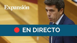 🔴 DIRECTO I  Comparecencia de Carlos Mazón en las Cortes valencianas