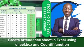 How to make attendance sheet,Countif formula to calculate present and absent, excel tutoring