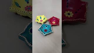 3 Beautiful Diya Decoration Ideas 🪔🪔 I Diwali Diya Painting Ideas I DIY Diya Decor #shorts #trending