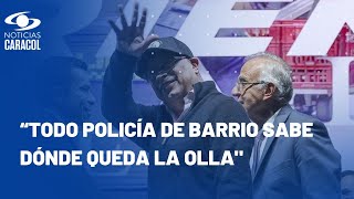 Presidente Petro, chiflado por decir que ollas “compran” a policías en Bogotá