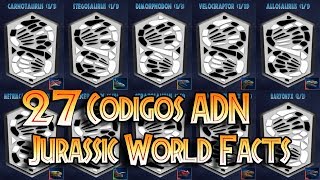 Jurassic World Facts Codigo Adn