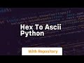 hex to ascii python
