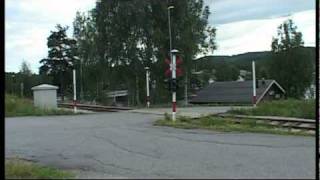 Krøra Planovergang på Krøderbanen 1  / Krøra Railroad crossing on Krøderbanen 1