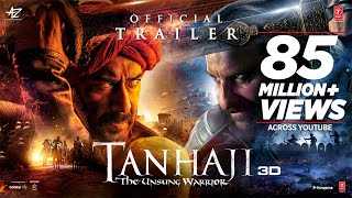 Tanhaji: The Unsung Warrior - Official Trailer | Ajay D, Saif Ali K, Kajol | Om Raut | 10 Jan 2020