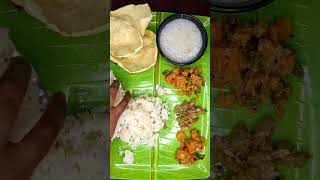 சரியான சைவ சாப்பாடு🤤🤤👌|delicious veg meals #tamil #shorts #foodie