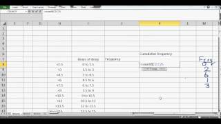 Drawing histogram using countif option in excel