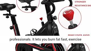 Exercise Bike, DMASUN Indoor Cycling Bike Stationary, Comfortable Seat Cushion, Multi - grips