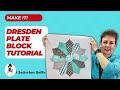 Easiest Dresden Plate Block Tutorial