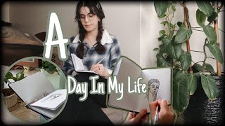 ولاگ روزانه•|A day in my life|• Cozy Art Vlog 🌿