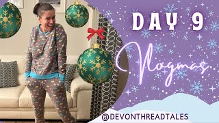 Vlogmas day 9 - setting up a temporary sewing space!!!