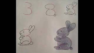 تعليم الرسم للاطفال الصغار بالارقام من 1الى5
