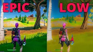 Fortnite Chapter 2 PC Graphics Settings Comparison | Different settings Comparison