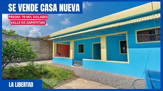 OFERTA!!! CASA NUEVA A 79 MIL DOLARES EN EL VALLE DE ZAPOTITAN EL SALVADOR