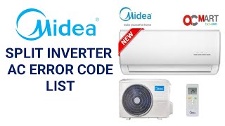 Midea Inverter AC Error Code List | Mini Split AC Error Codes