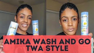 Amika Curl Corps Wash Day | Short TWA Hairstyle 3c Hair