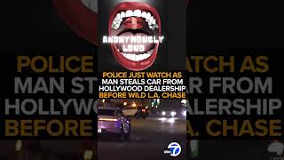 Wild Car Chase: Smash-and-Dash to Gatecrashing Getaway! LAPD Watches in Shock | ABC7 News