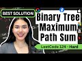 Binary Tree Maximum Path Sum - LeetCode 124 - Python  #leetcode #binarytree #blind75 #recursion