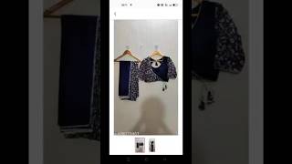 Meesho finds #shortvideo #youtubeshort #trending #georgette #saree #readymade #designer #blouse