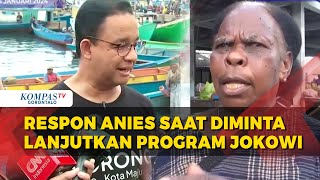 Begini Respon Capres Anies Saat Pedagang Mama Papua Minta Lanjutkan Program Jokowi