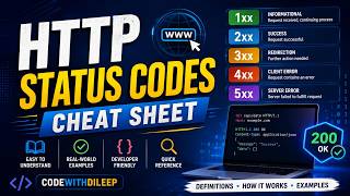 HTTP Status Codes Explained | Complete Cheat Sheet for Beginners 🚀