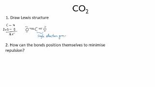 Completing the VSEPR model for CO2 | Intermolecular forces | meriSTEM