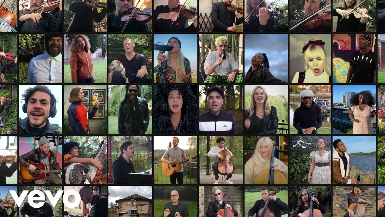 BBC Children In Need, Anoushka Shankar, Ava Max, BBC Concert Orchestra, Bryan Adams, Cher, Clean Bandit, Ella Eyre, Grace Chatto, Gregory Porter, Izzy Bizu, Jack Savoretti, James Morrison, Jamie Cullum, Jay Sean, Jess Glynne, KSI, Kylie Minogue, Lauv, Lenny Kravitz, Mel C, Nile Rodgers, Paloma Faith, Rebecca Ferguson, Robbie Williams, Sheku Kanneh-Mason & Yola - Stop Crying Your Heart Out BBC Children In Need, Anoushka Shankar, Ava Max, BBC Concert Orchestra, Bryan Adams, Cher, Clean Bandit, Ella Eyre, Grace Chatto, Gregory Porter, Izzy Bizu, Jack Savoretti, James Morrison, Jamie Cullum, Jay Sean, Jess Glynne, KSI, Kylie Minogue, Lauv, Lenny Kravitz, Mel C, Nile Rodgers, Paloma Faith, Rebecca Ferguson, Robbie Williams, Sheku Kanneh-Mason & Yola - Stop Crying Your Heart Out