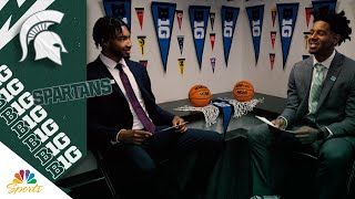 Michigan State's Jaden Akins and A.J. Hoggard discuss playing for Tom Izzo | NBC