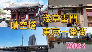 東京自由行 淺草雷門｜東京一番街動漫人物街｜晴空塔｜井頭恩賜公園 ｜賞楓銀杏輕鬆旅行 全程拍攝 2024.11