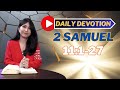 PF DAILY DEVOTION - 2 SAMUEL 11:1-27