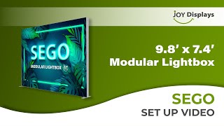 BACKLIT - 9.8 x 7.4ft. SEGO Double-Sided Lightbox