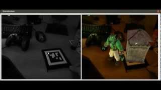 Tracking/Pose estimation using ArToolKitPlus: stability, auto treshholding, interaction