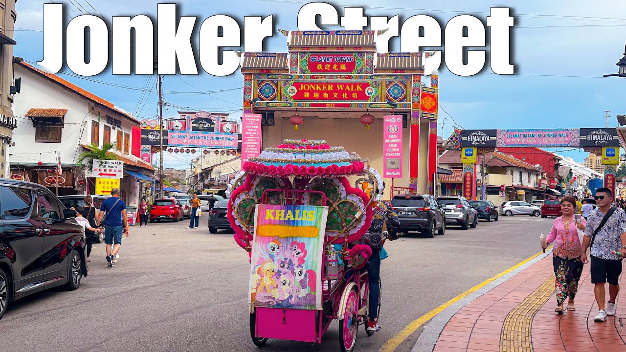 Malaysia 4k Jonker Street Malacca Walking Tour Travel Malaysia Youtube