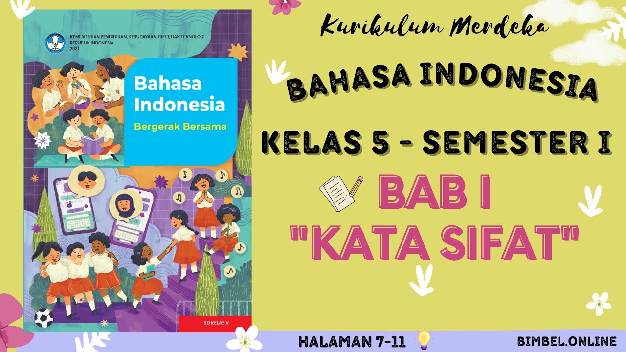 Kata Sifat - Bahasa Indonesia Kelas 5 Bab 1 Semester 1 Kurikulum ...