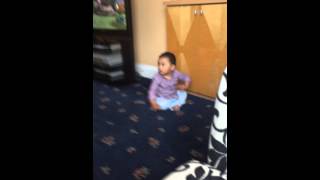 Cute baby dances to bollywood song! Hilarious!