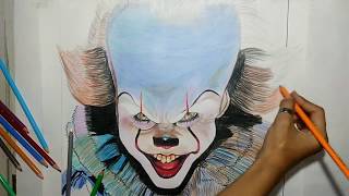 PENNYWISE DRAWING || IT || HOW TO DRAW PENNYWISE