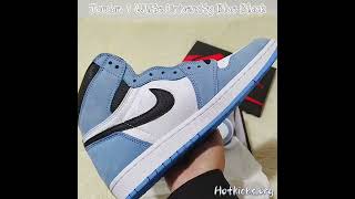 ljr factory sneakers Jordan 1 Retro High White University Blue Black UNBOXING | HOTKICK