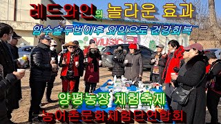 👍[레드와인의 놀라운 체험 특강] 농어촌문화 체험단연합회 양평 농장체험 축제행사,레드와인 매일먹고 건강찾은 이야기 지금 함께 합니다  레드와인 효능 효과