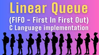 4.2 Linear Queue in C Language | FIFO Implementation | Data Structure Tutorial | Enqueue & Dequeue