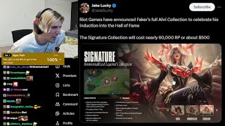 xQc Reacts to Riot Games Releasing 500$ Signature Collection in League of Legend