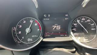 2019 Alfa Romeo Giulia acceleration 25-108mph