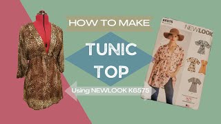 How To Make A Tunic Top Using Newlook K6575