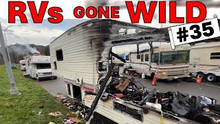 RV's Gone Wild! #35 (Jan 04) More Crashes, Fires, Custom, DIY Stupid/Crazy RVs, Fails Wins #fail #rv