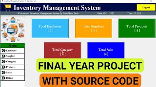 Final Year Project with Source code for Computer Science | Inventory Management System in Python