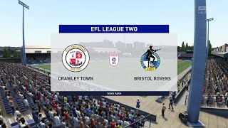 FIFA 22 | Crawley Town vs Bristol Rovers - EFL League Two | Gameplay