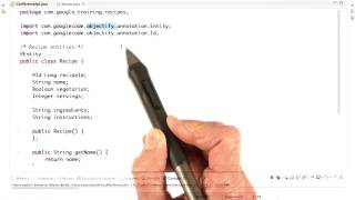 Defining Recipe Entities - Developing Scalable Apps with Java