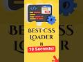 CSS-Only Loading Spinner Animation 🎯 No JS Needed! #shorts