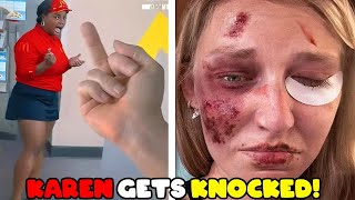 Karen Gets KNOCKED OUT COLD After this.. (INSTANT KARMA) #35