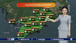 Dự báo thời tiết Tây Nam Bộ ngày mai 24/10/2024 | VTVWDB