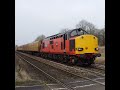 on hire to colas rail class 37 37607 leads the ultrasonic test train back to derby class37